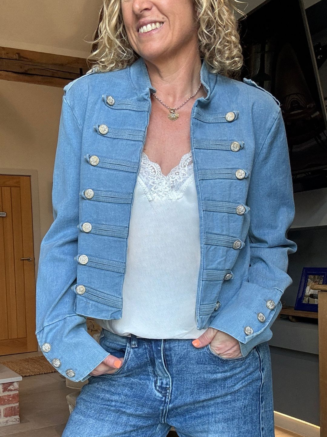 Delta Military Jacket | Denim