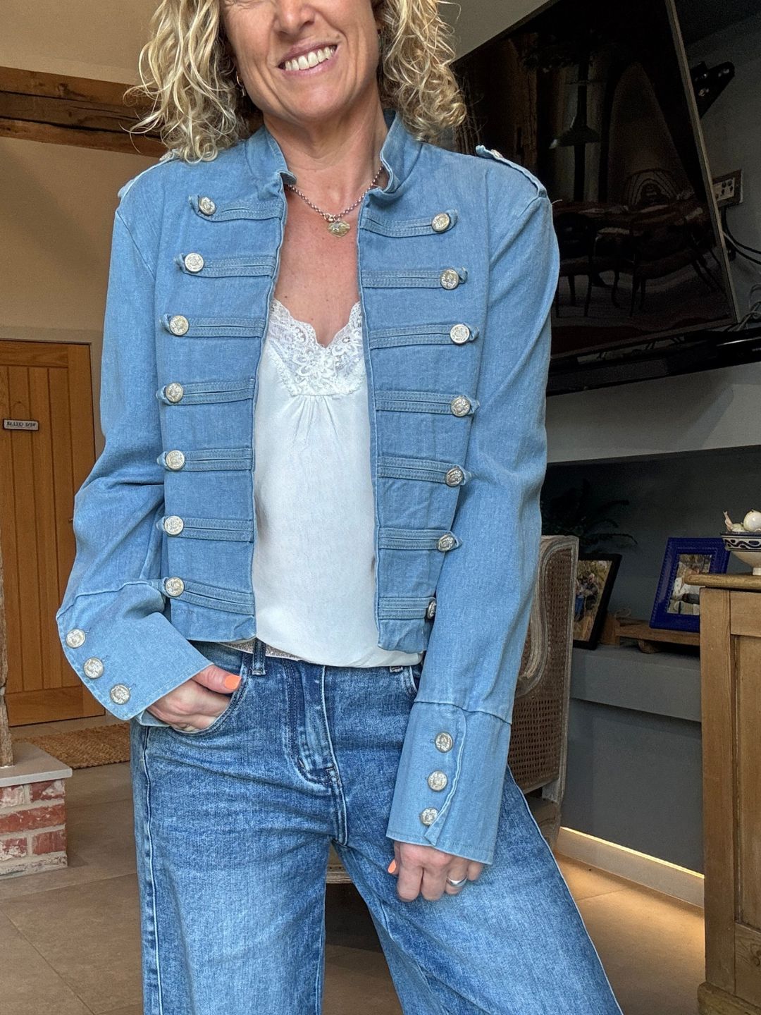 Delta Military Jacket | Denim