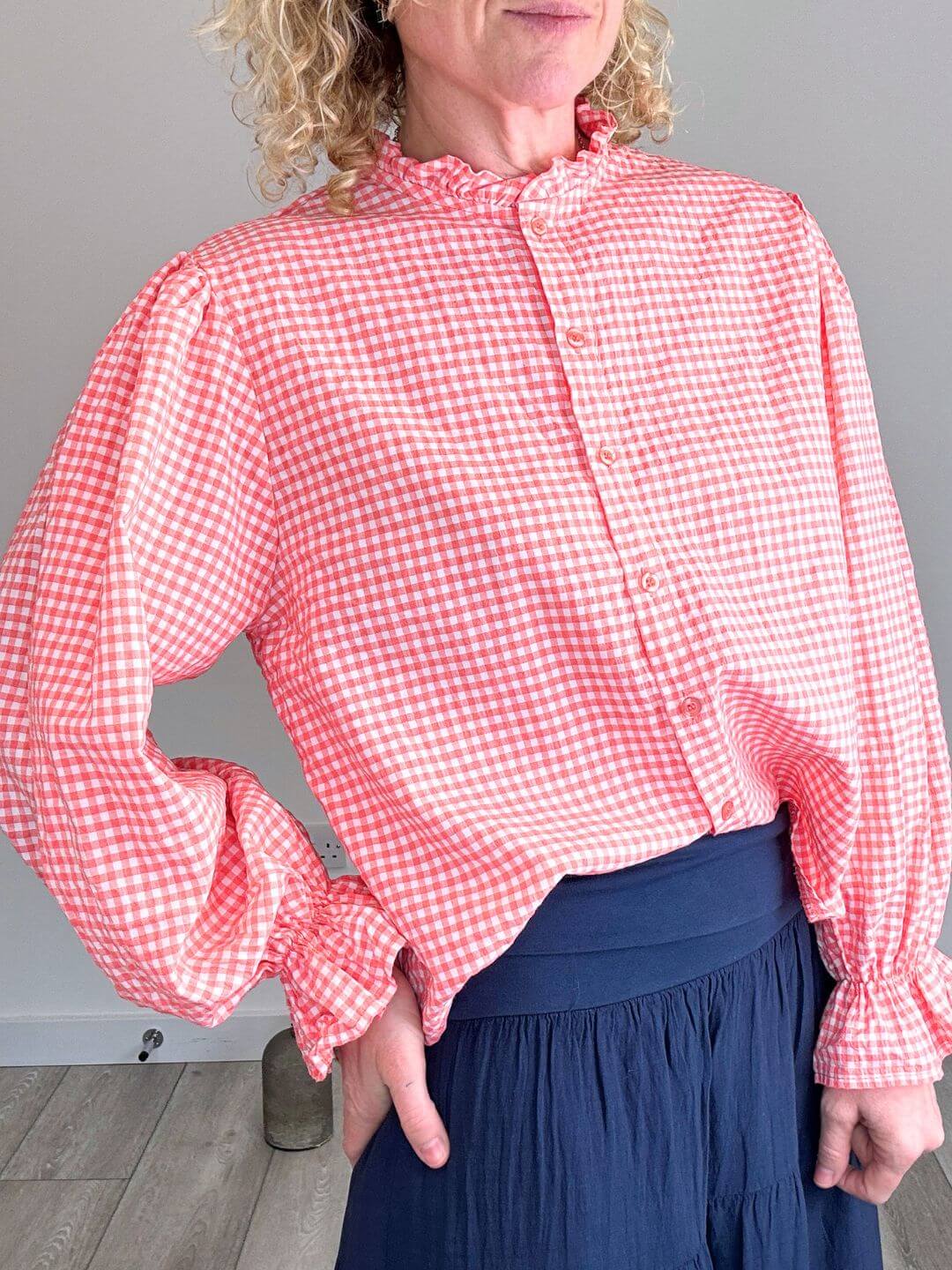 Polly Blouse | Coral