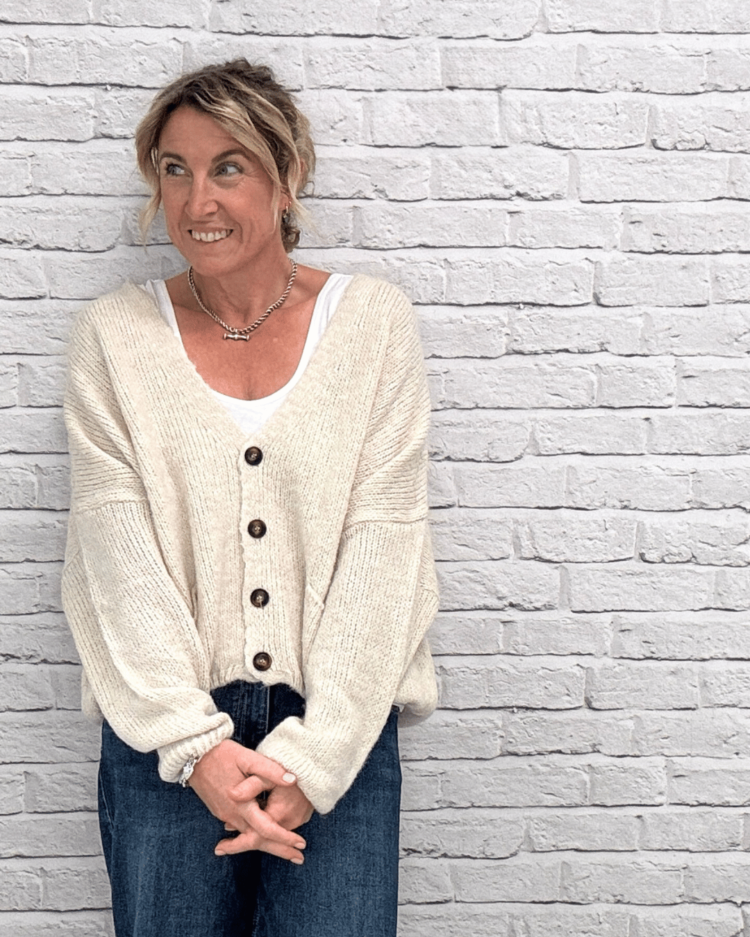 Fleurs Cardigan | Natural