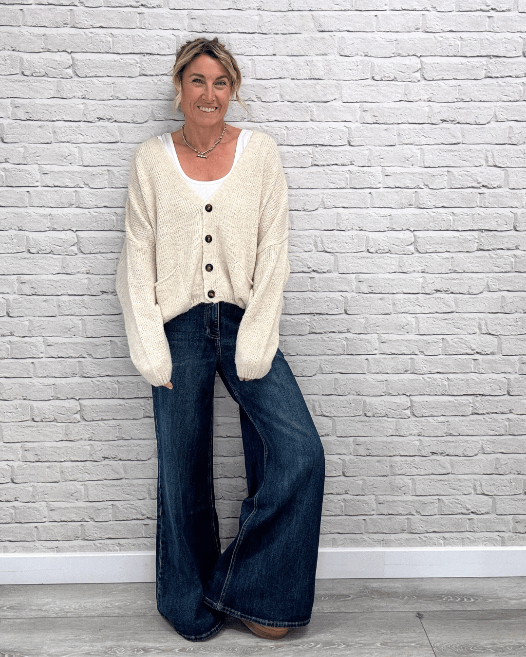 Shoreditch Palazzo Jeans | Indigo Wash