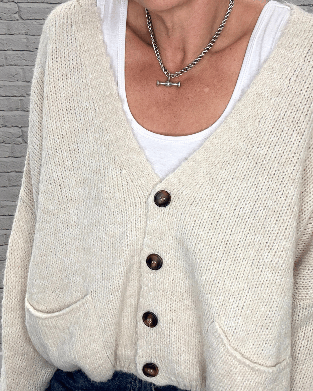 Fleurs Cardigan | Natural