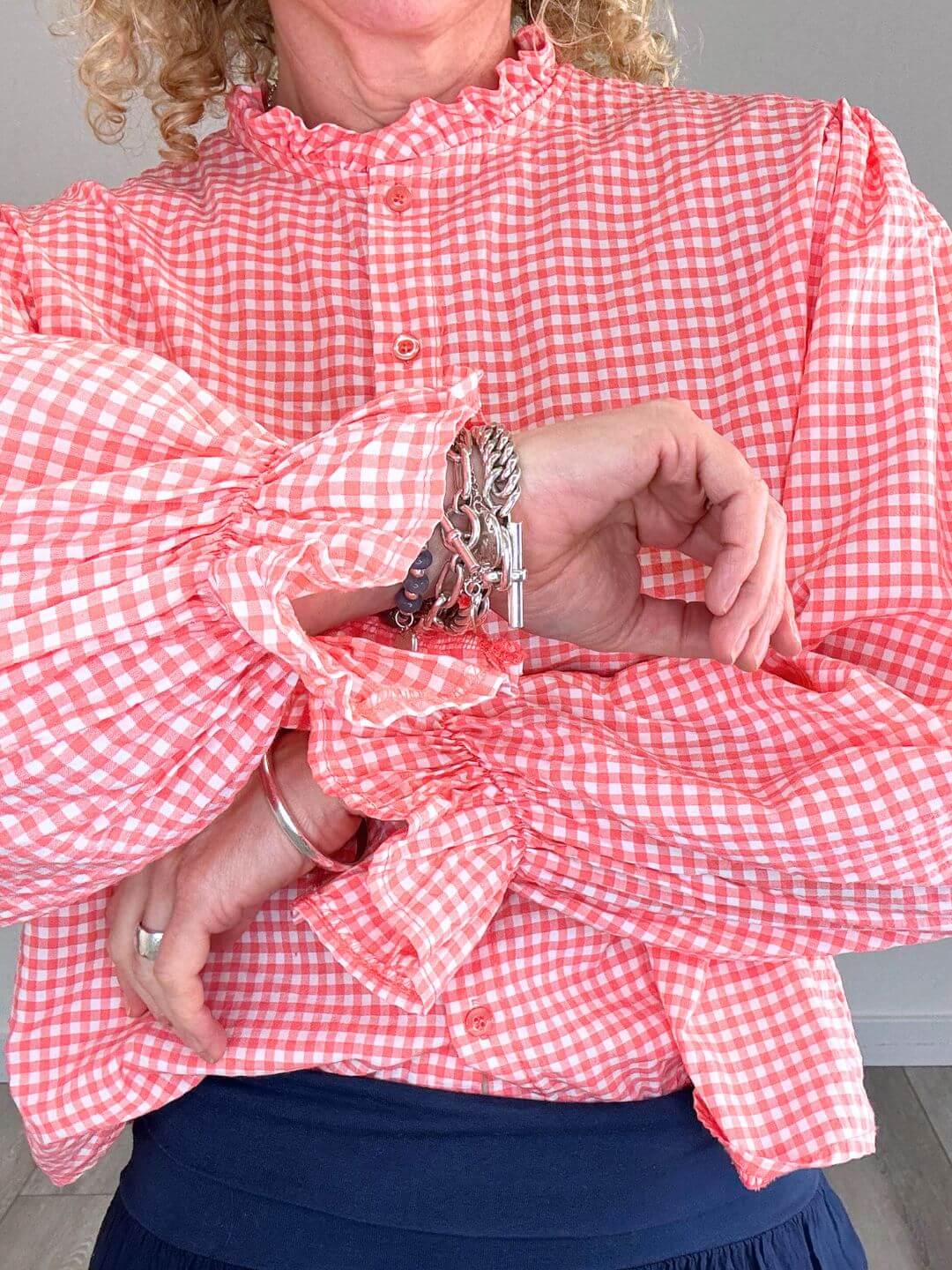 Polly Blouse | Coral