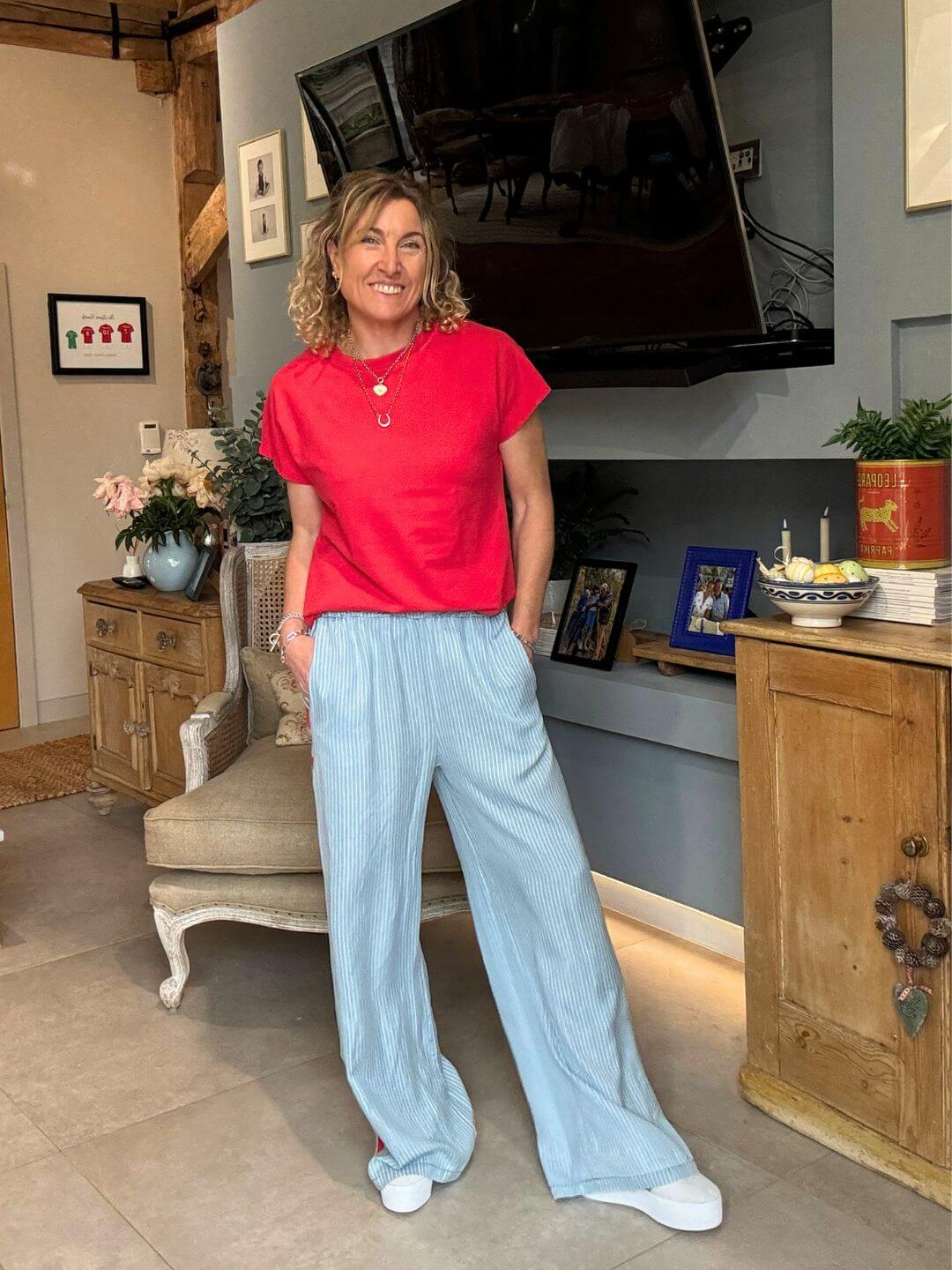 Candy Stripe Heart Trousers