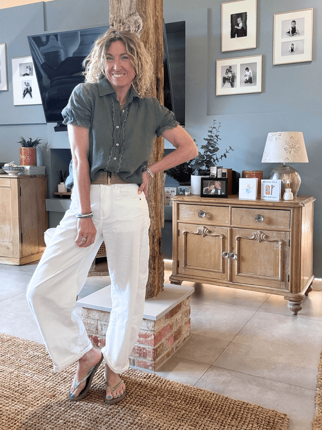 Spring Carnaby Barrel Jeans |  White (NEW)