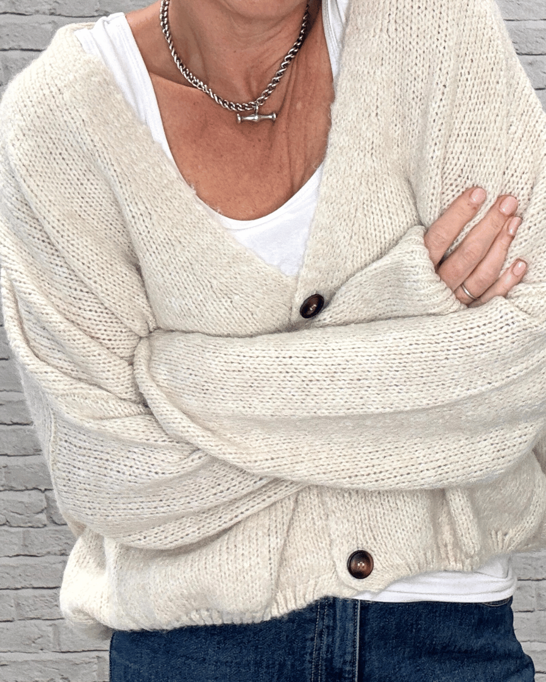 Fleurs Cardigan | Natural