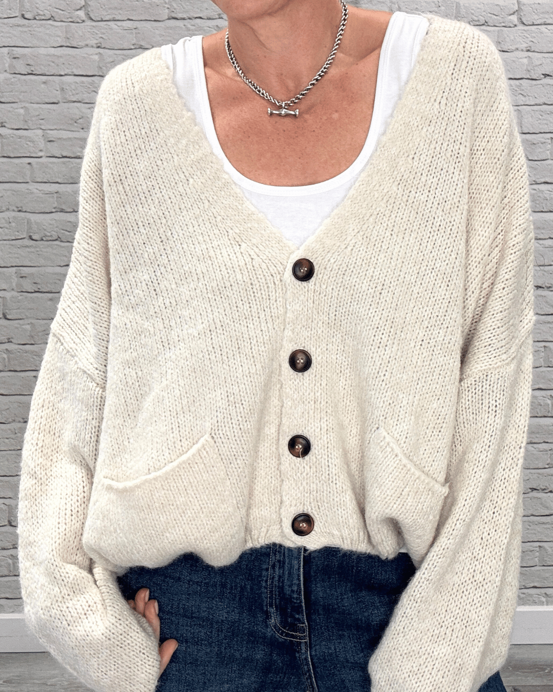 Fleurs Cardigan | Natural