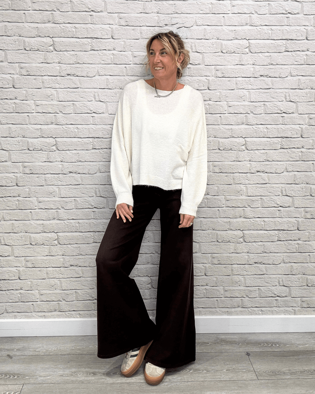 Shoreditch Palazzo Jeans | Chocolate
