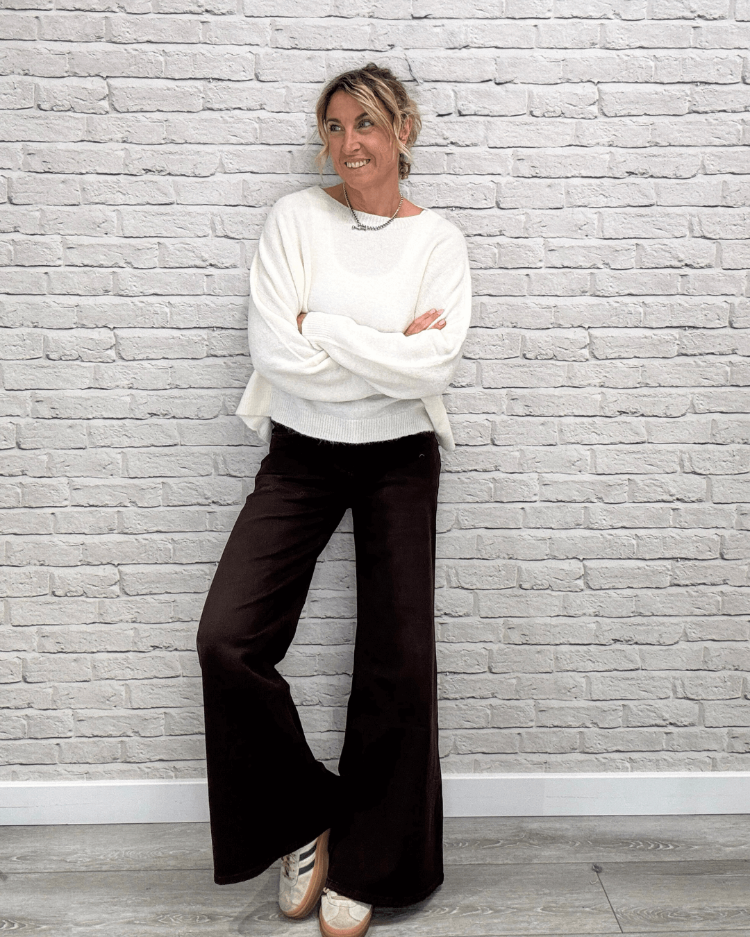 Shoreditch Palazzo Jeans | Chocolate