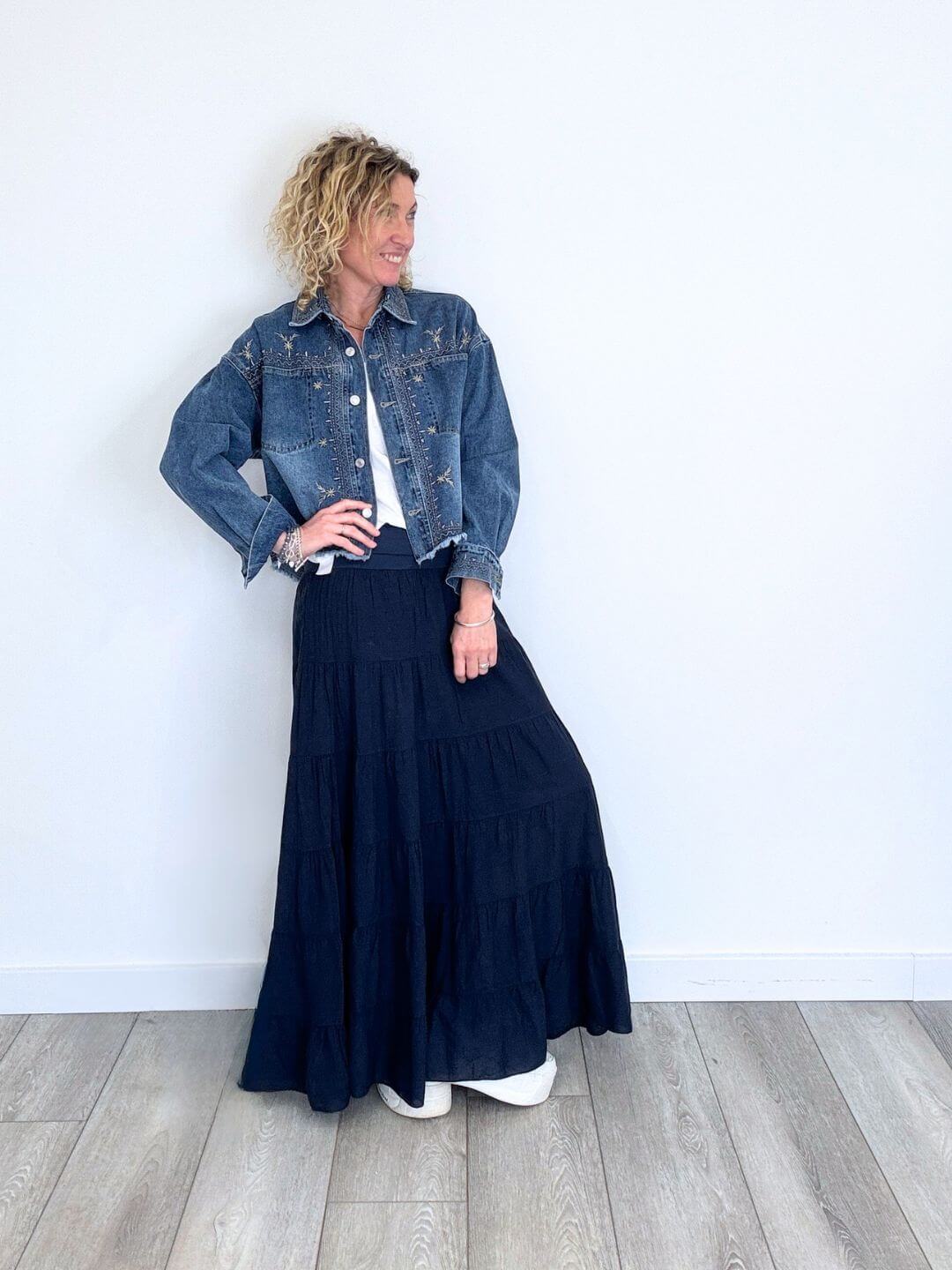 Formentera Stitch Denim Jacket