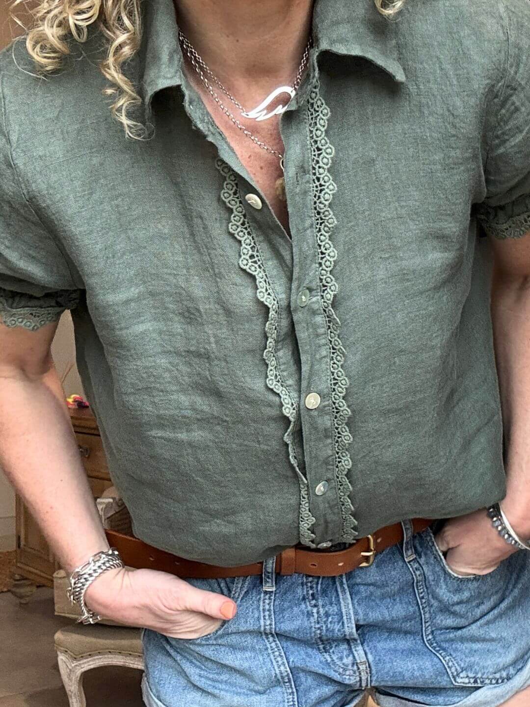 Lottie Blouse | Khaki