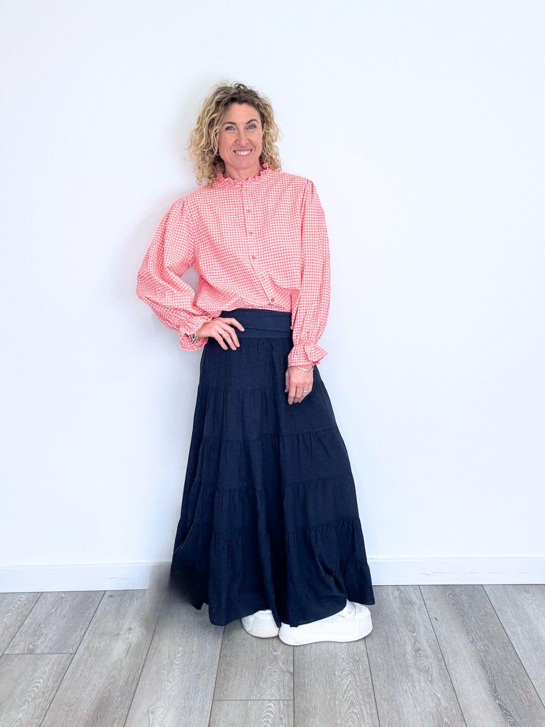 Polly Blouse | Coral