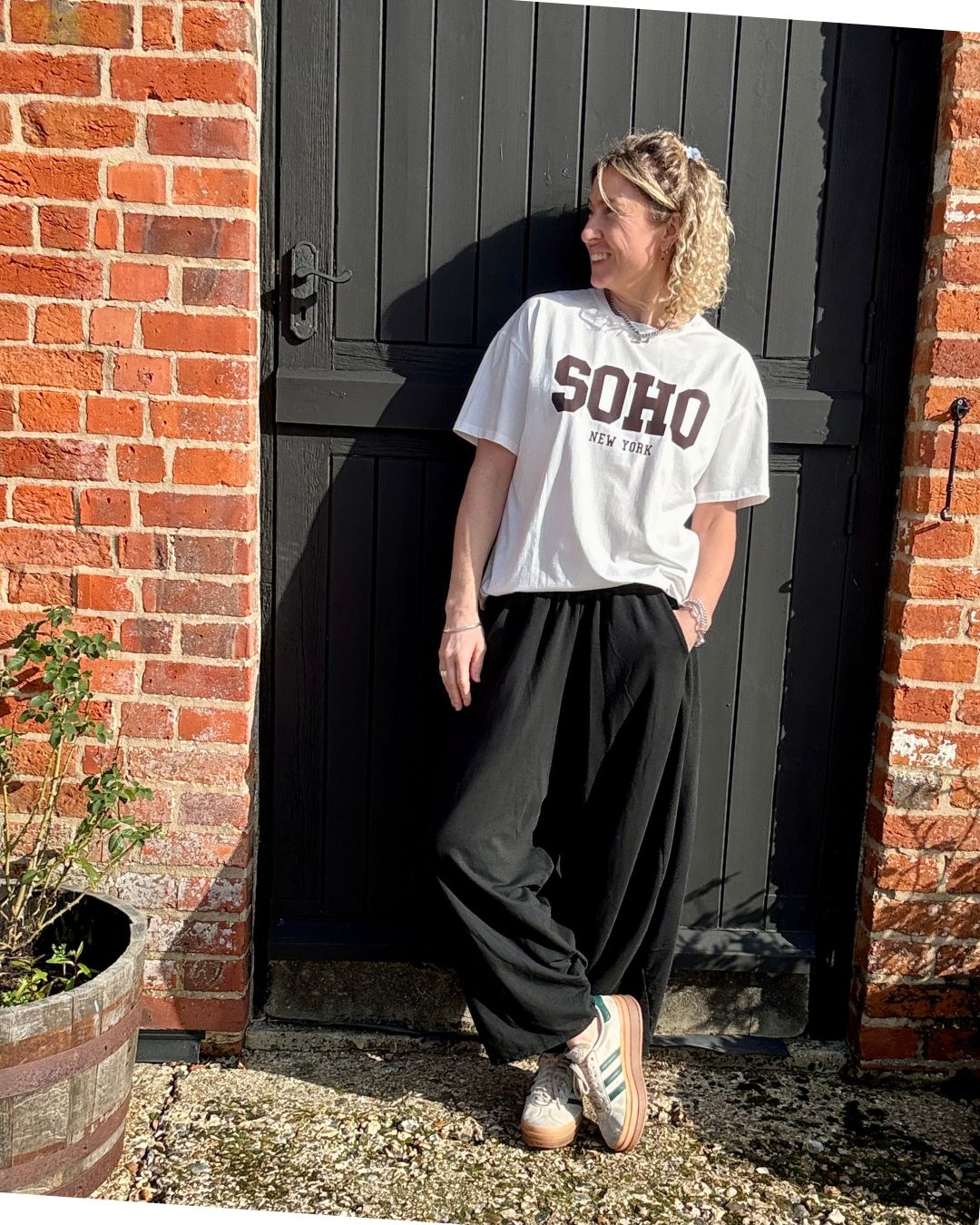 Camden Barrel Joggers | Black (longer length)