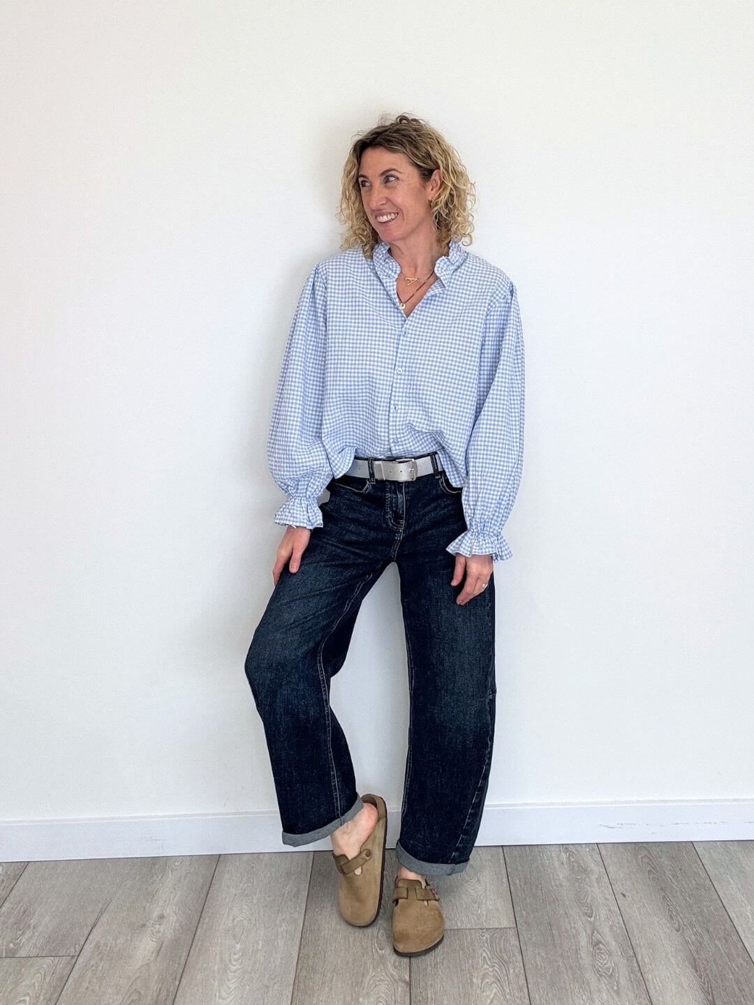 Polly Blouse | Sky Blue