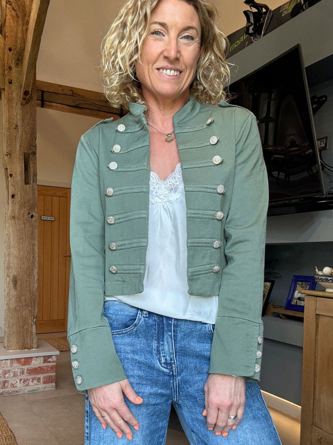 Delta Military Jacket | Khaki