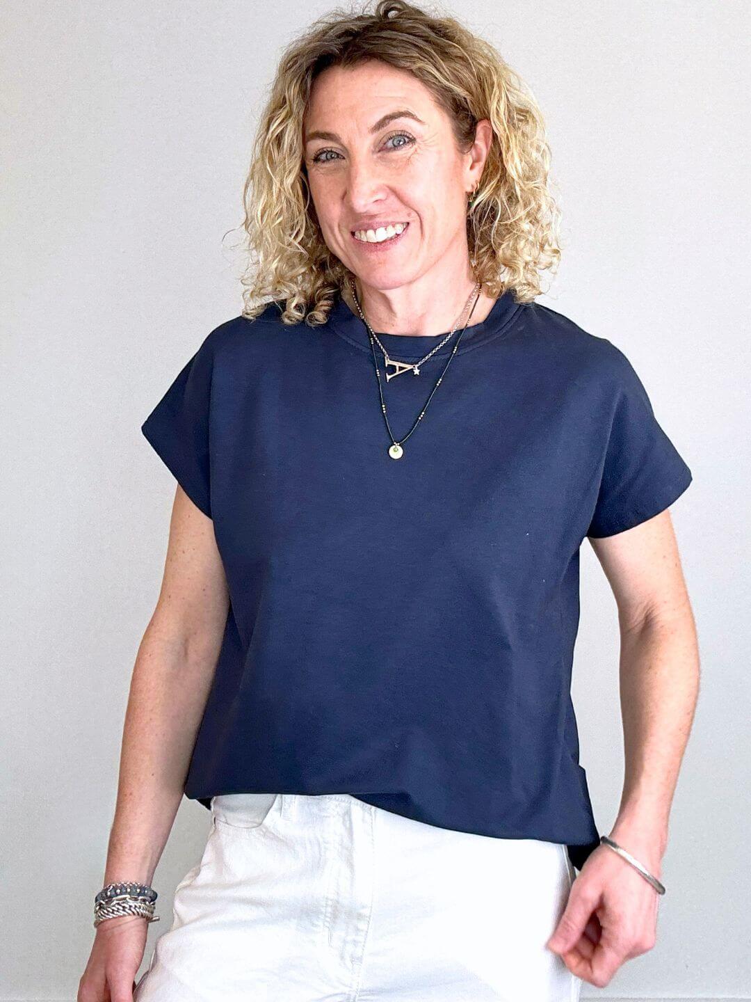The Milan Tee | Navy