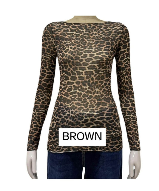 Brown Leopard Body Hug (NEW)