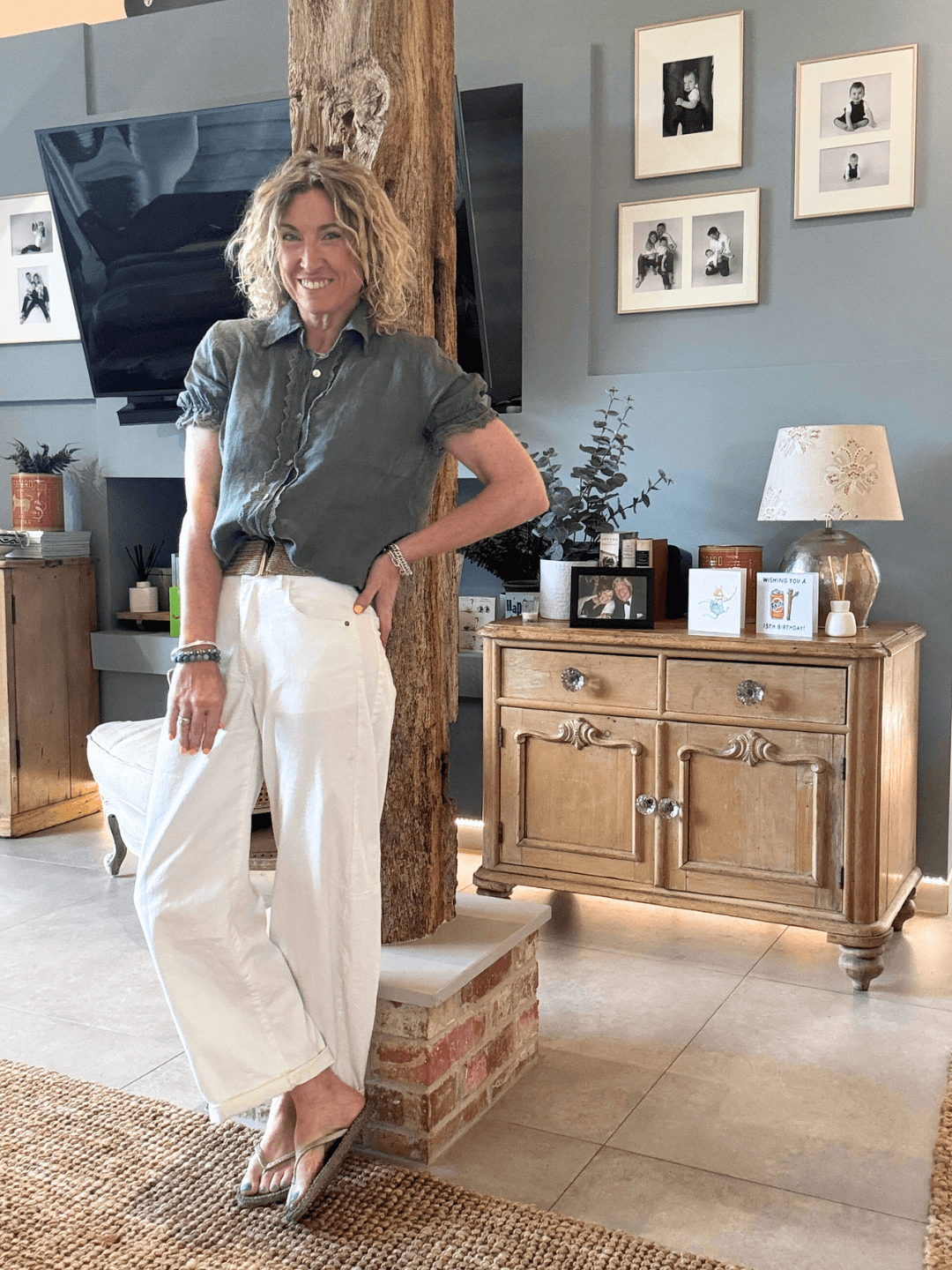 Spring Carnaby Barrel Jeans |  White (NEW)
