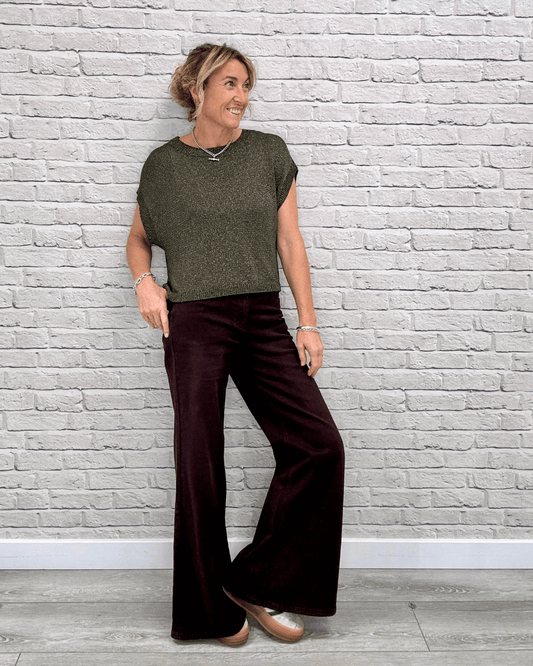 Shoreditch Palazzo Jeans | Chocolate