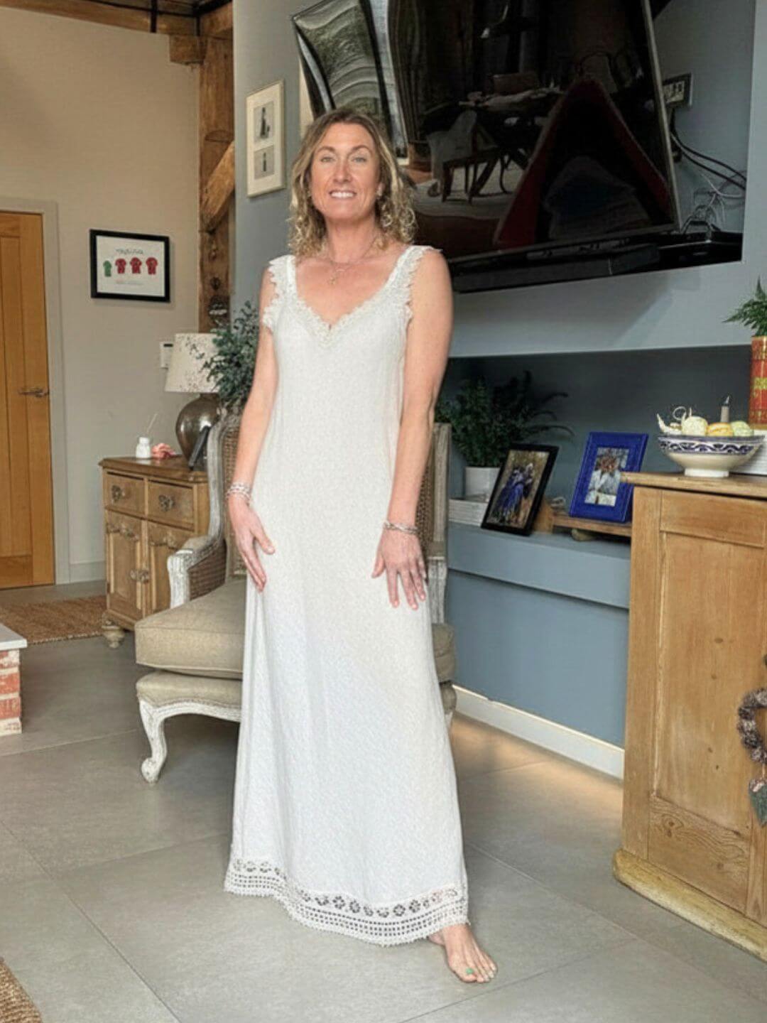 Amalfi Linen Dress | Stone