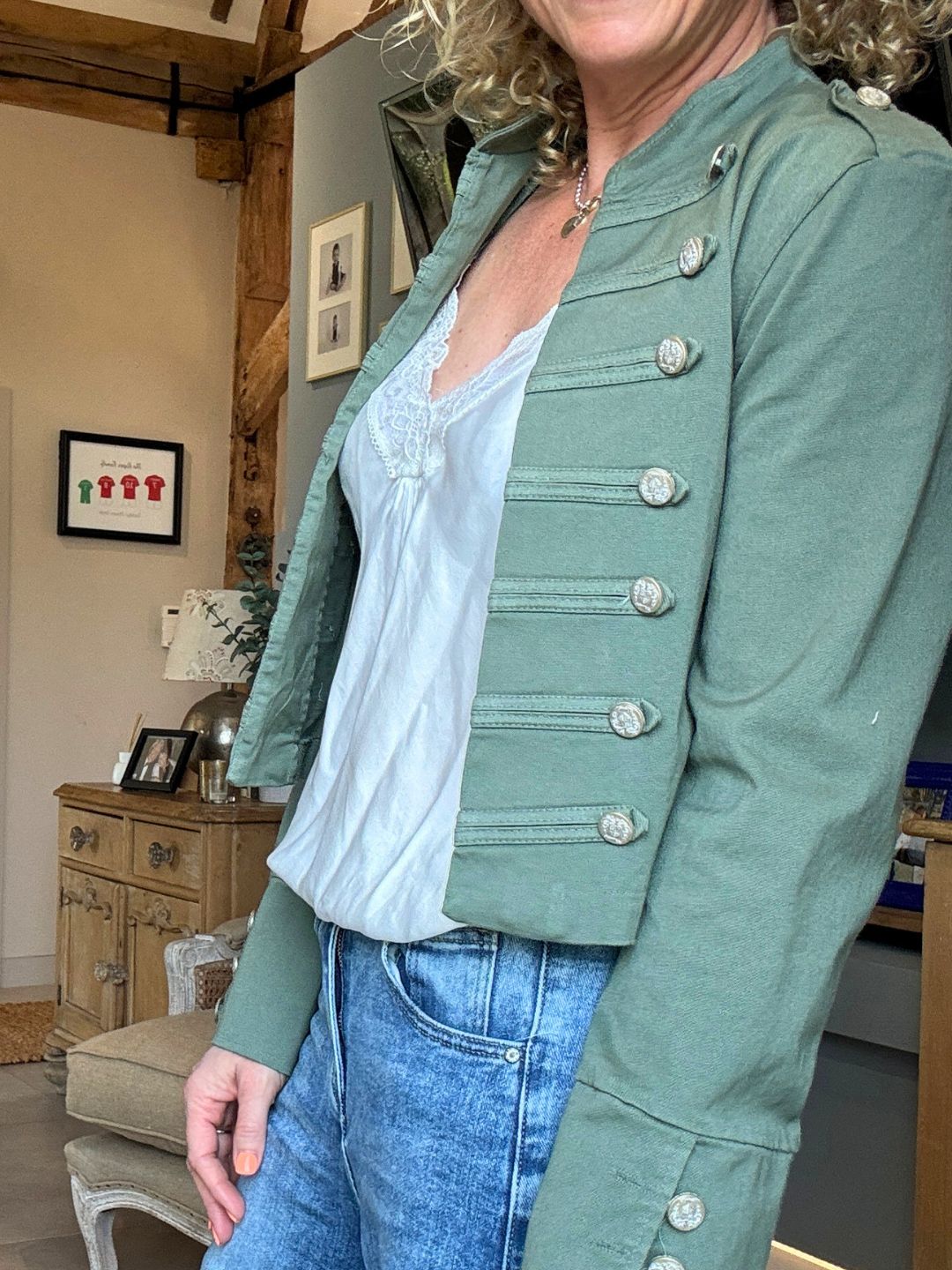 Delta Military Jacket | Khaki