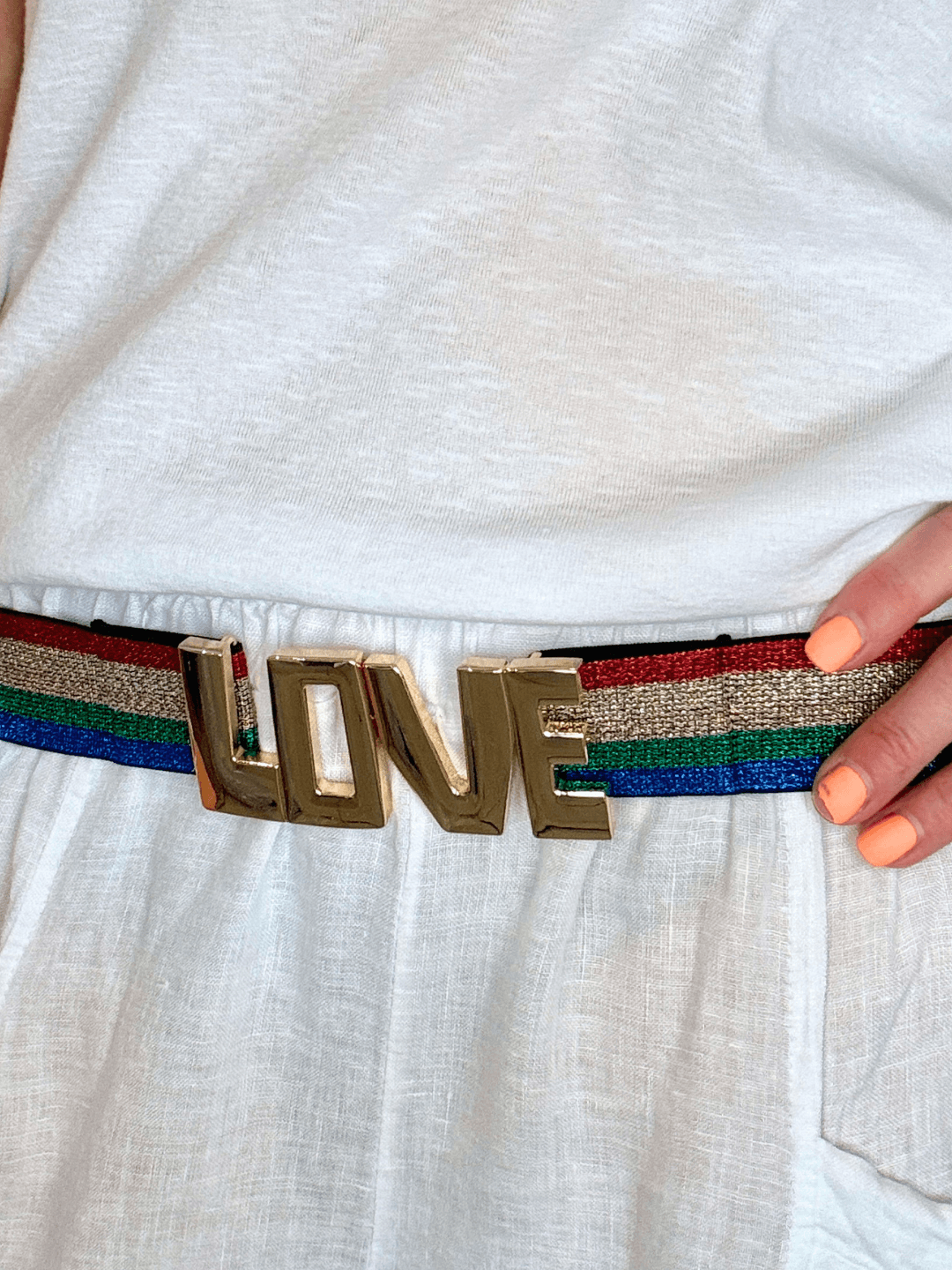 Rainbow LOVE Belt