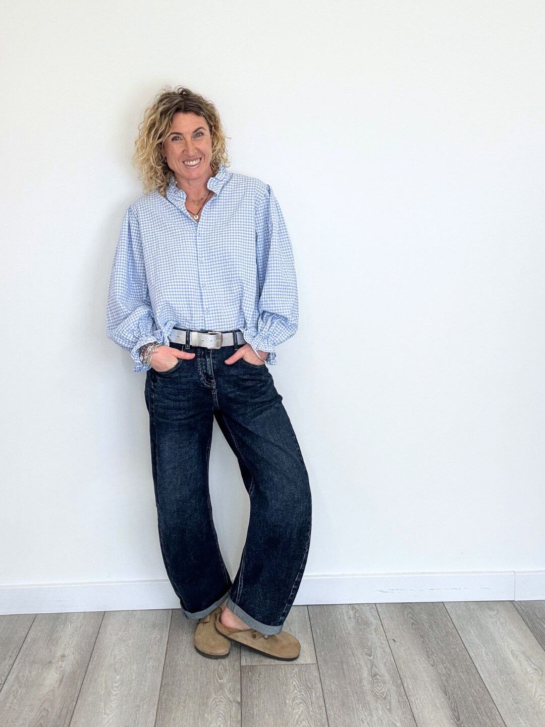 Polly Blouse | Sky Blue