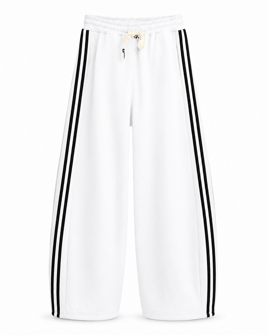 Duke Joggers | White & Black