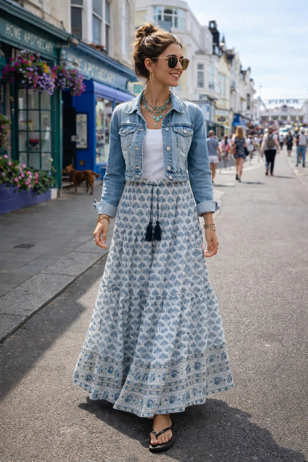Darcy Maxi Skirt | Blue