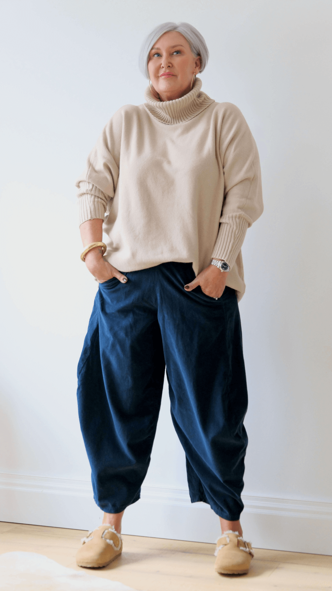 NEW - Tilly Cord Barrel Pant | Navy