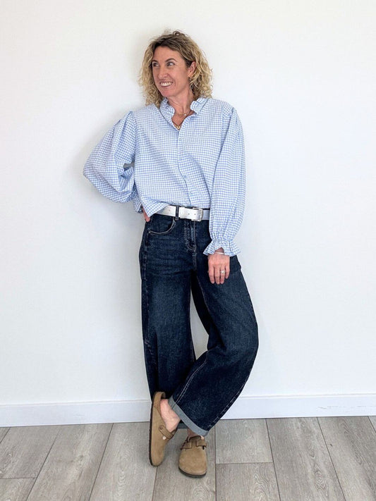 Polly Blouse | Sky Blue