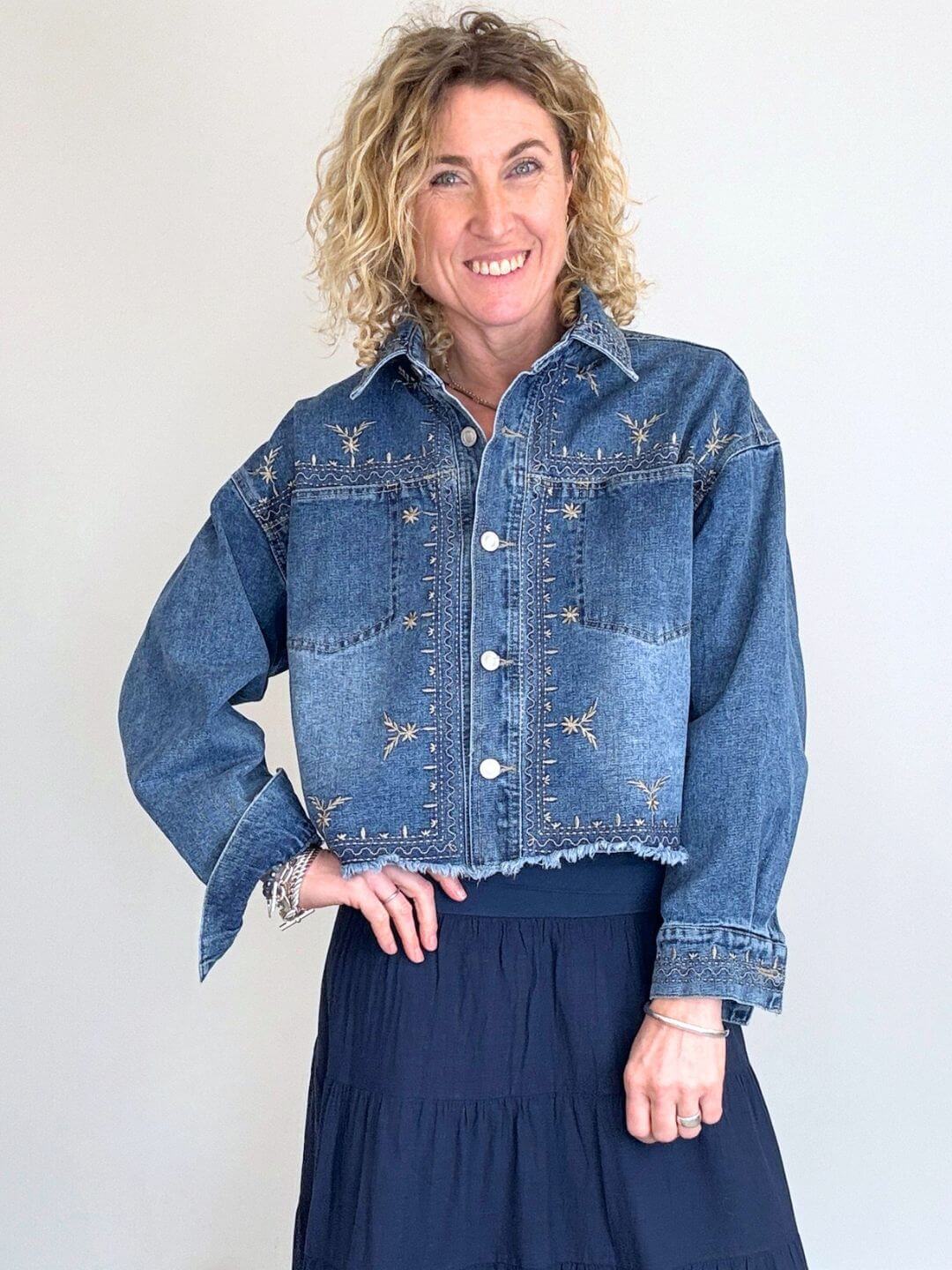 Formentera Stitch Denim Jacket
