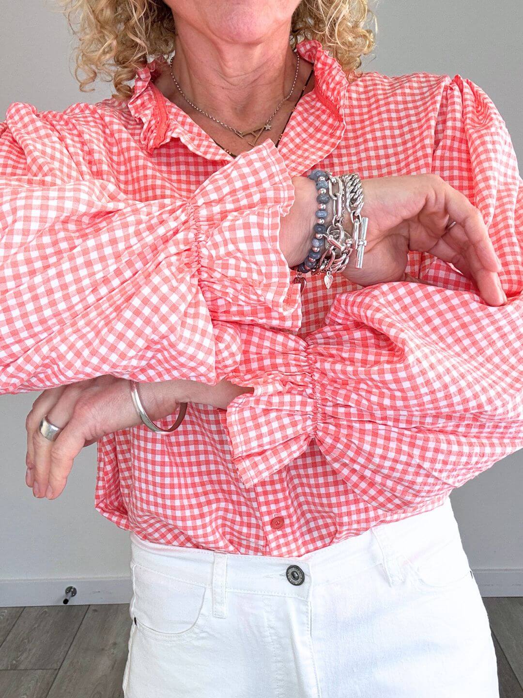 Polly Blouse | Coral