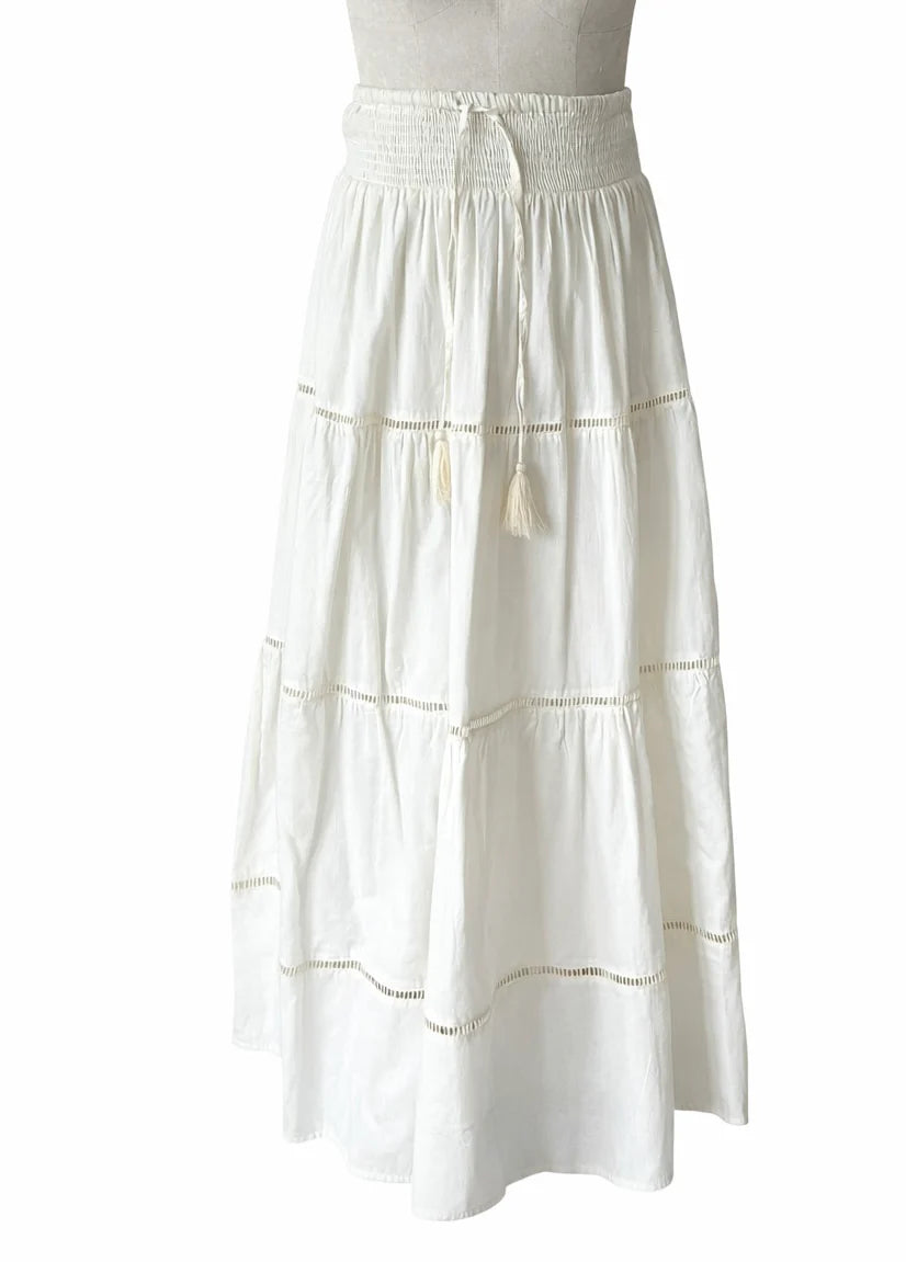Dahlia Maxi Skirt | Cream