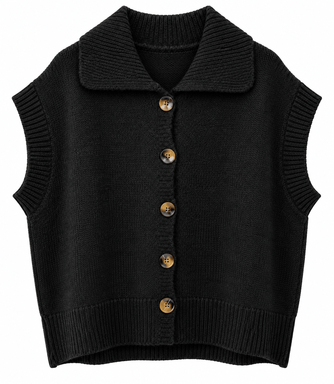 The Monty Knitted Gilet | Black