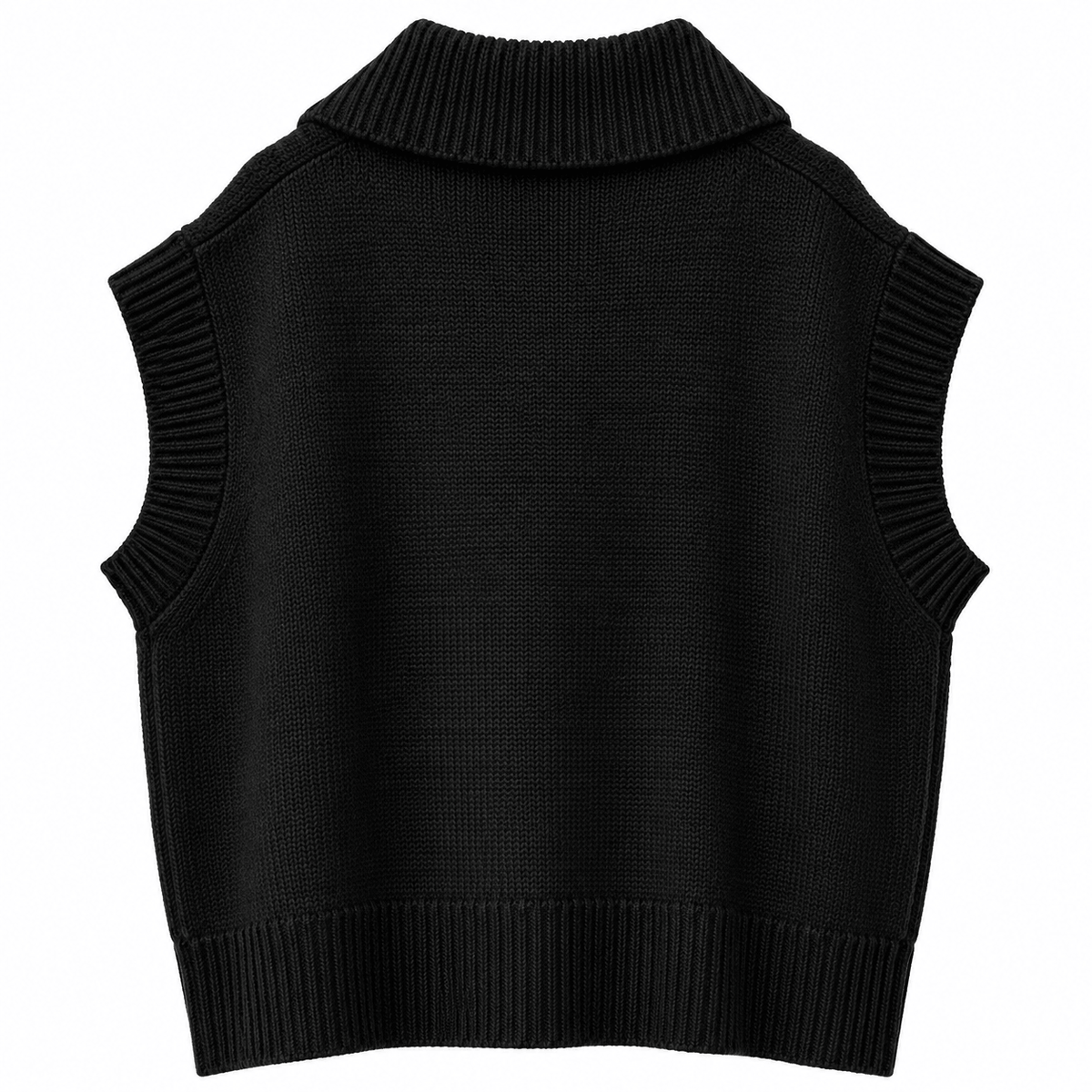 The Monty Knitted Gilet | Black