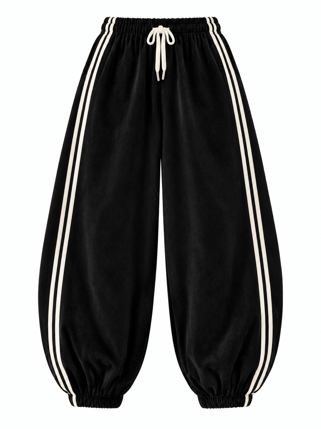 Blake Suedette Barrel Joggers | Black