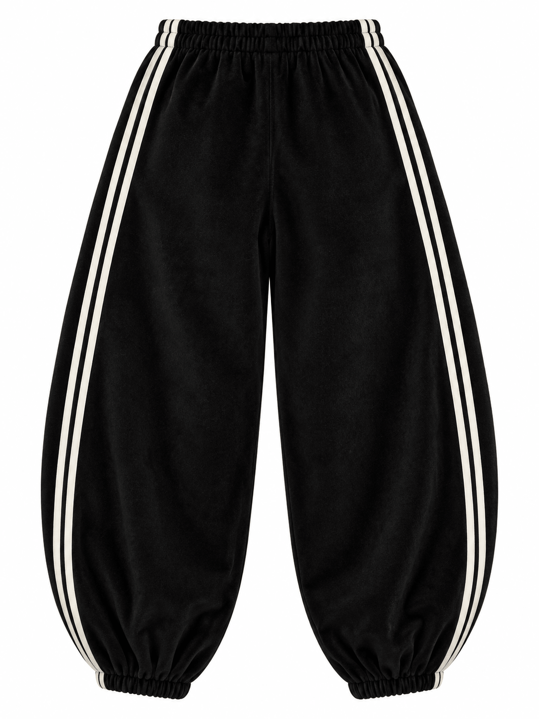 Blake Suedette Barrel Joggers | Black