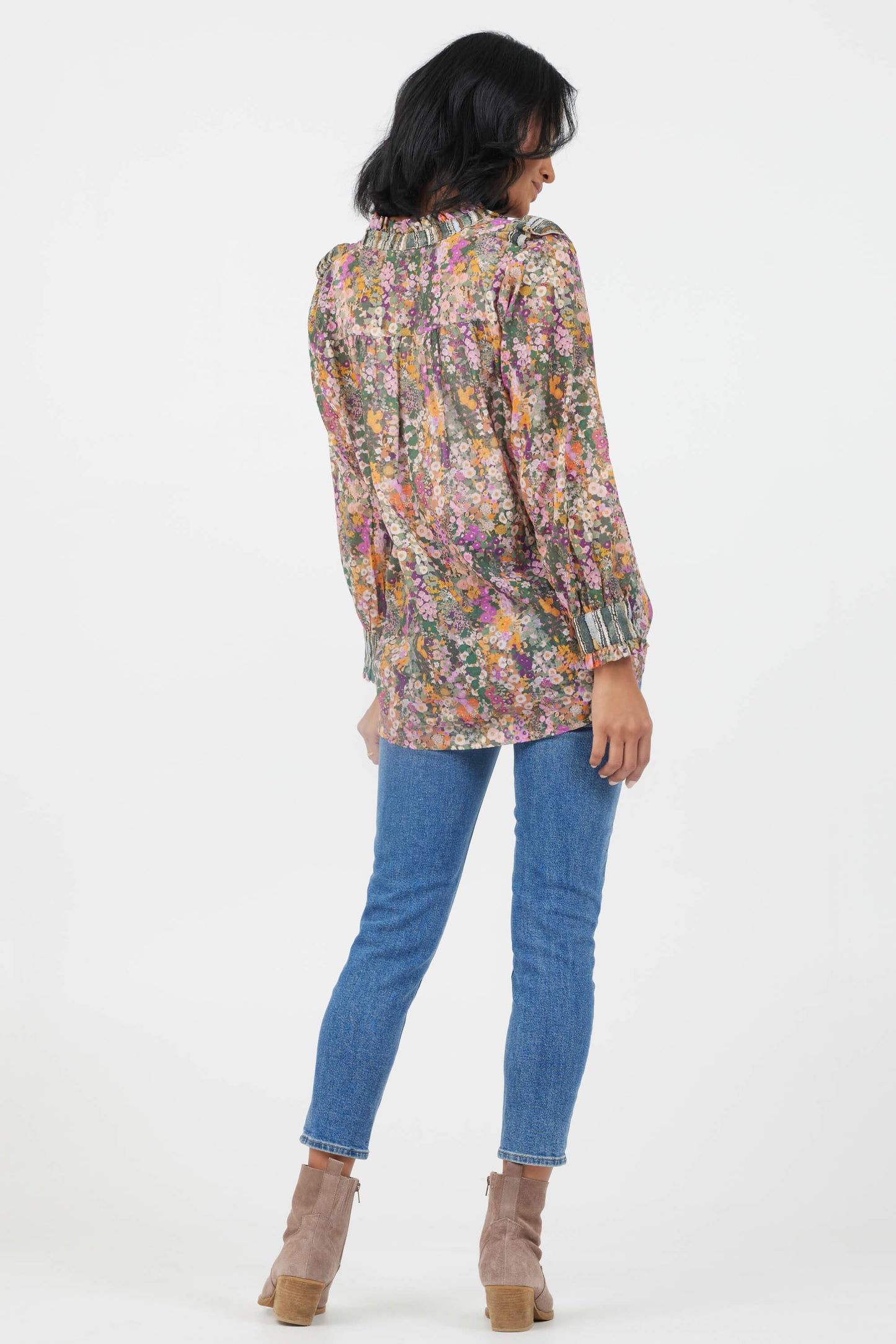 Celeste Blouse | Army Flower