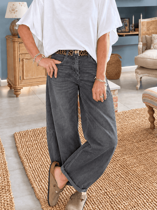 Carnaby Barrel Jeans | Vintage Grey