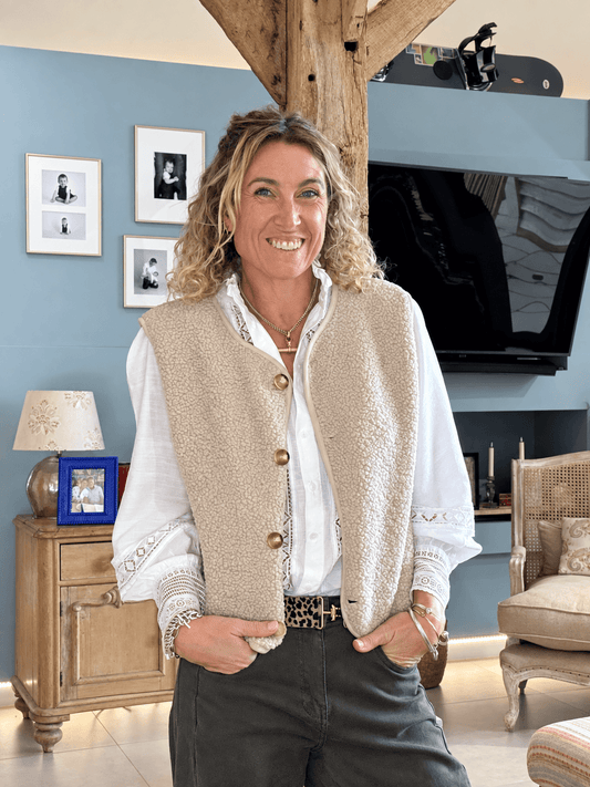 The Teddy Gilet | Cream