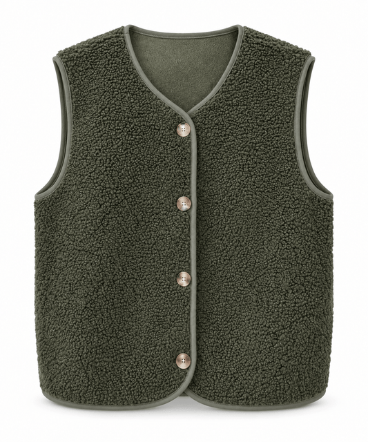 The Teddy Gilet | Khaki