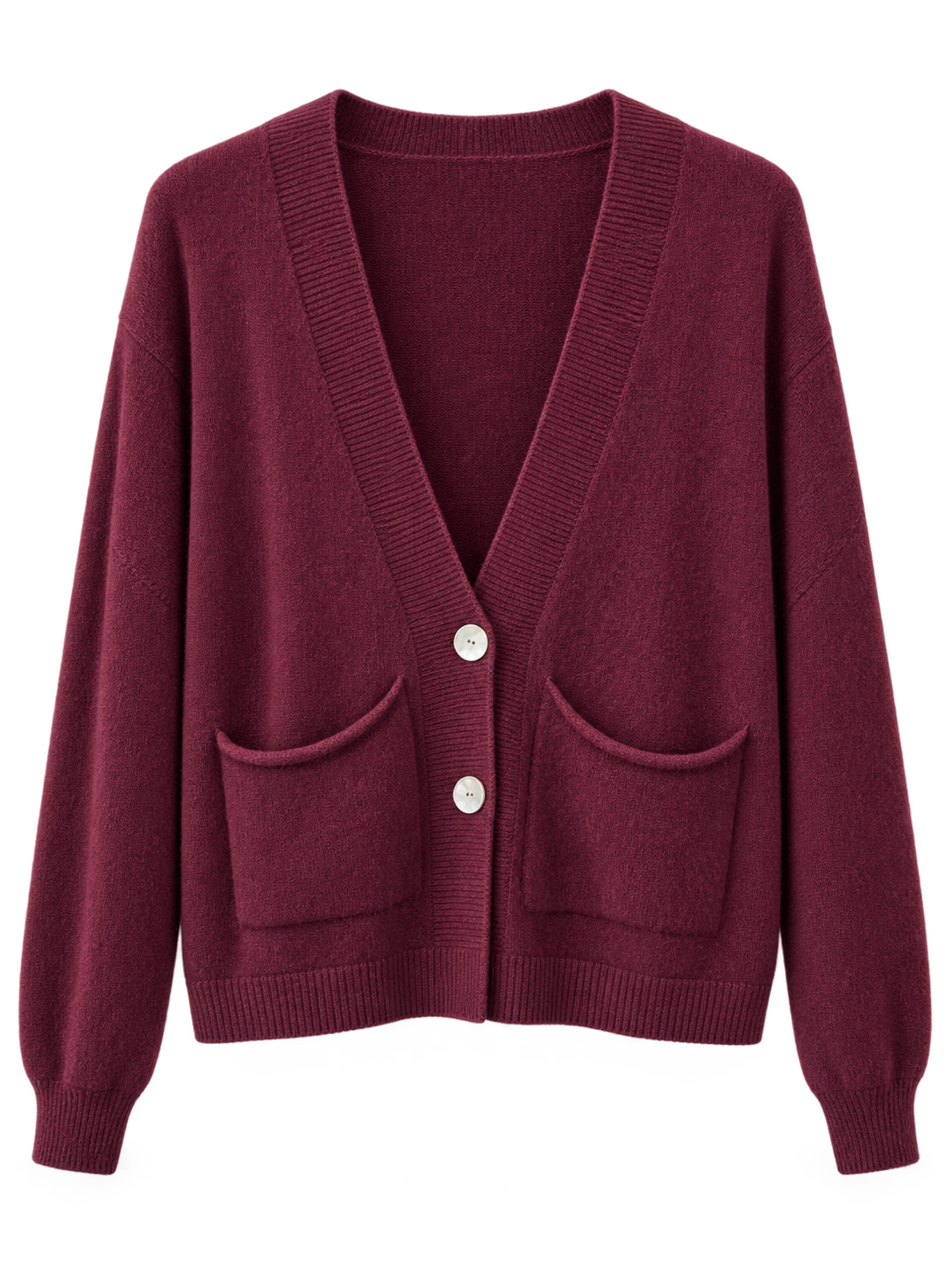 The Papa Cardigan | Burgundy