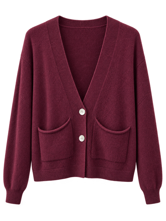 The Papa Cardigan | Merlot