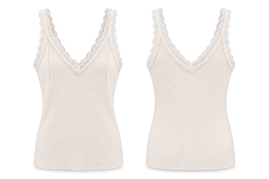 Tallulah Lace Vest | Beige