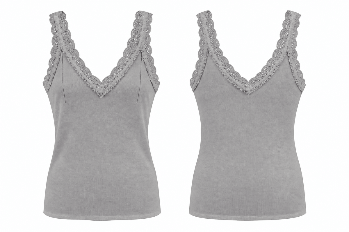 Tallulah Lace Vest | Grey
