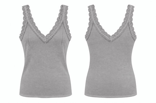 Tallulah Lace Vest | Grey
