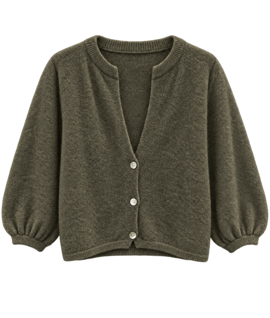 The Harper Cardigan | Dark Khaki