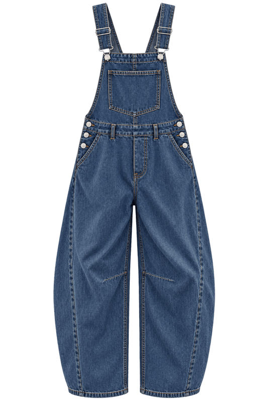 Carnaby Barrel Dungarees | Denim