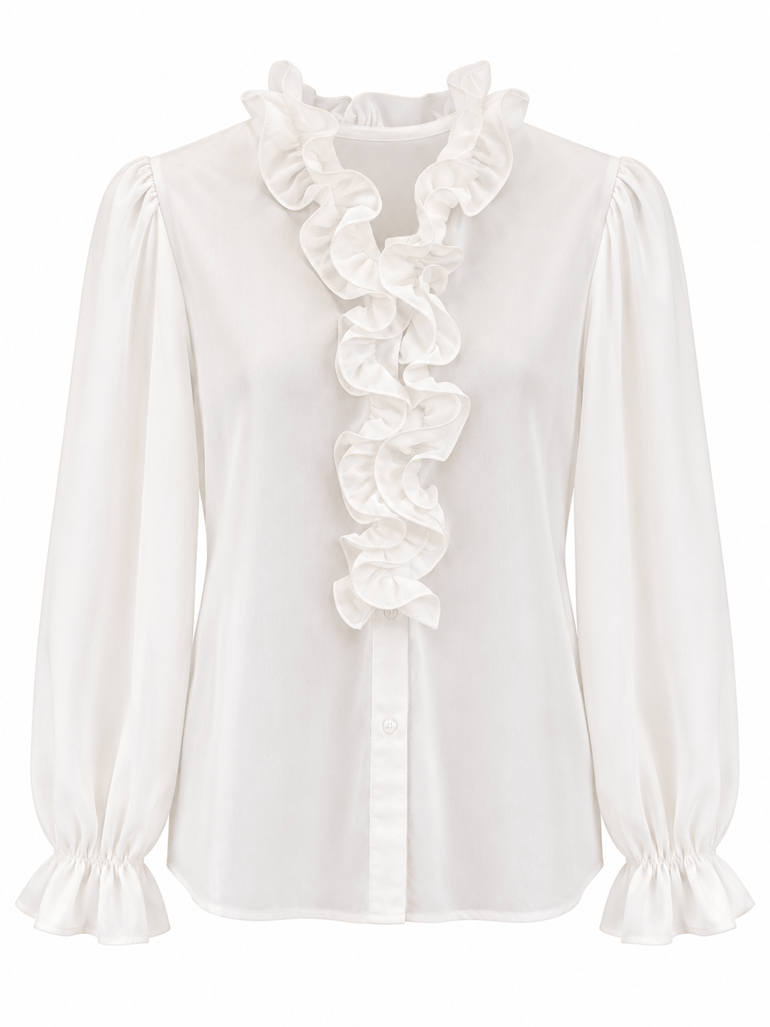 Bella Ruffle Blouse | White
